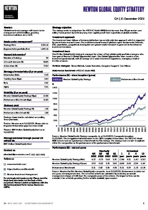 UK Inst Global equity strategy factsheet