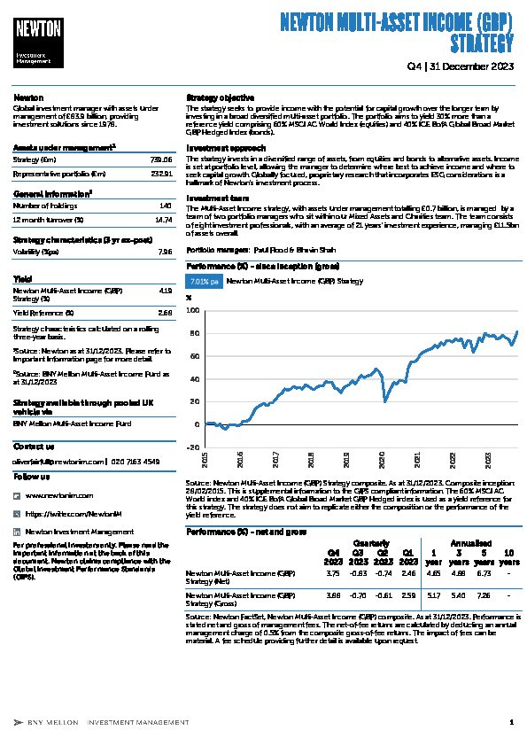 UK Inst Multi-Asset Income strategy factsheet