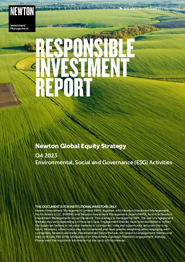 US RI report Global Equity