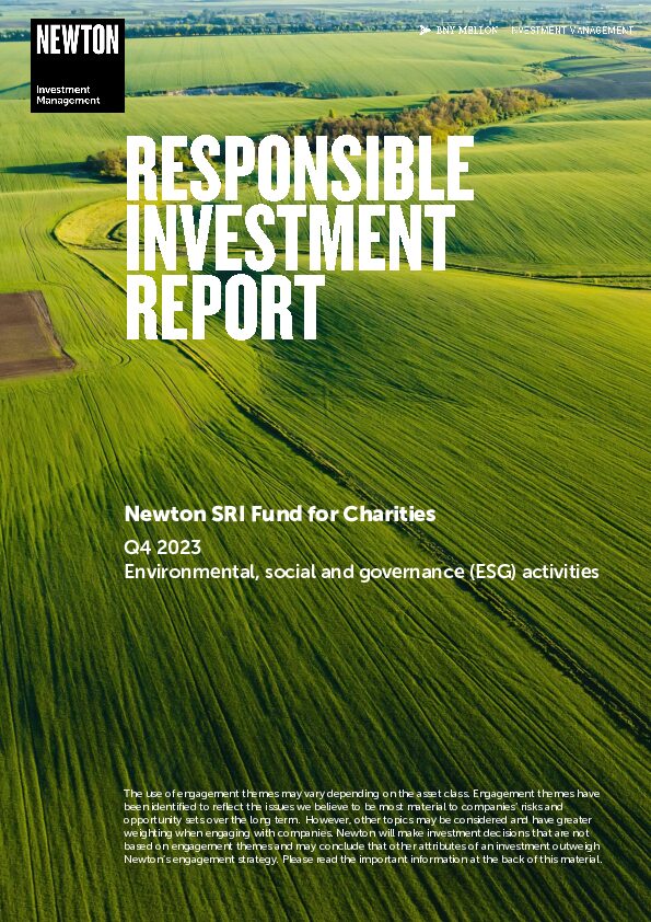 RI report SRI fund for charities