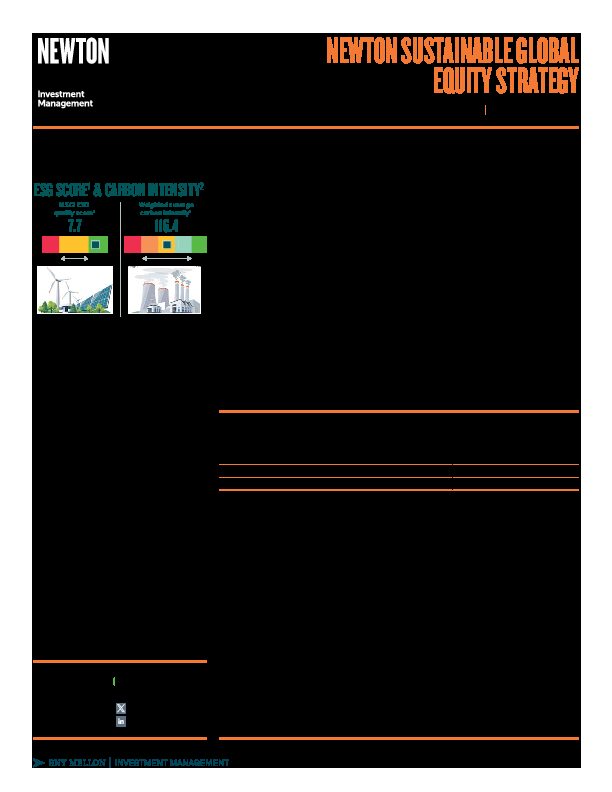 NIMNA Sustainable Global Equity Factsheet